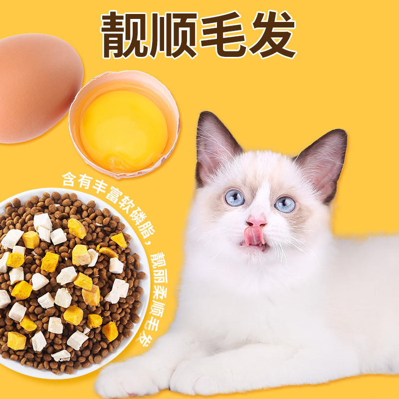 Comida para gatos liofilizada 10 kg empaquetados en gatos, gatitos 20 engordan, nutrición de las branquias, paquete grande de 5kg, universal natural, etapa completa