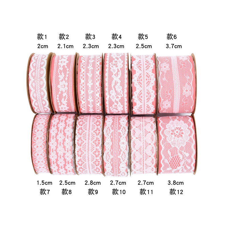 Cross-border crocheted blanco no elástico ropa interior de encaje Ropa Accesorios de boda cinturón hueco soluble en agua en stock 10 yardas