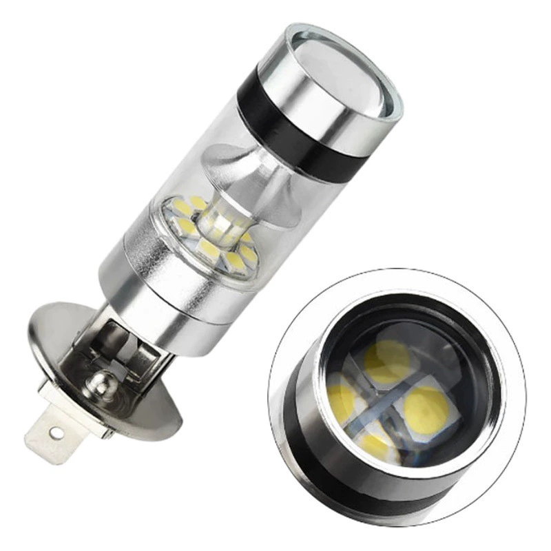 Автомобильная светодиодная противотуманная фара H1 H 3 100W 3030led противотуманная фара H8 H11 9005 9006 2835 передняя противотуманная фара