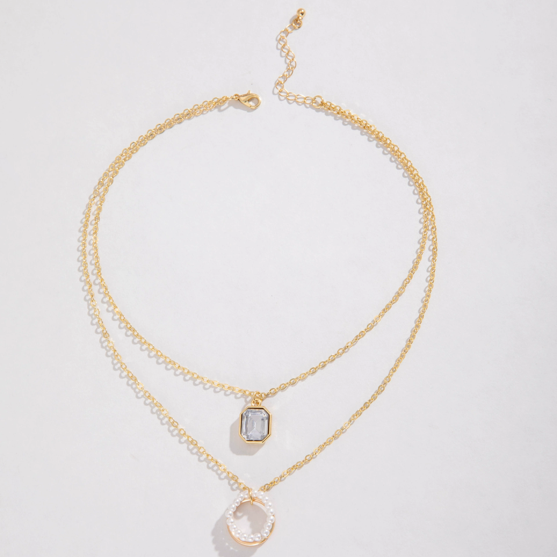 (Cross-border trading), fashionable pendant pearl, universal necklace, ring, four-leaf clover