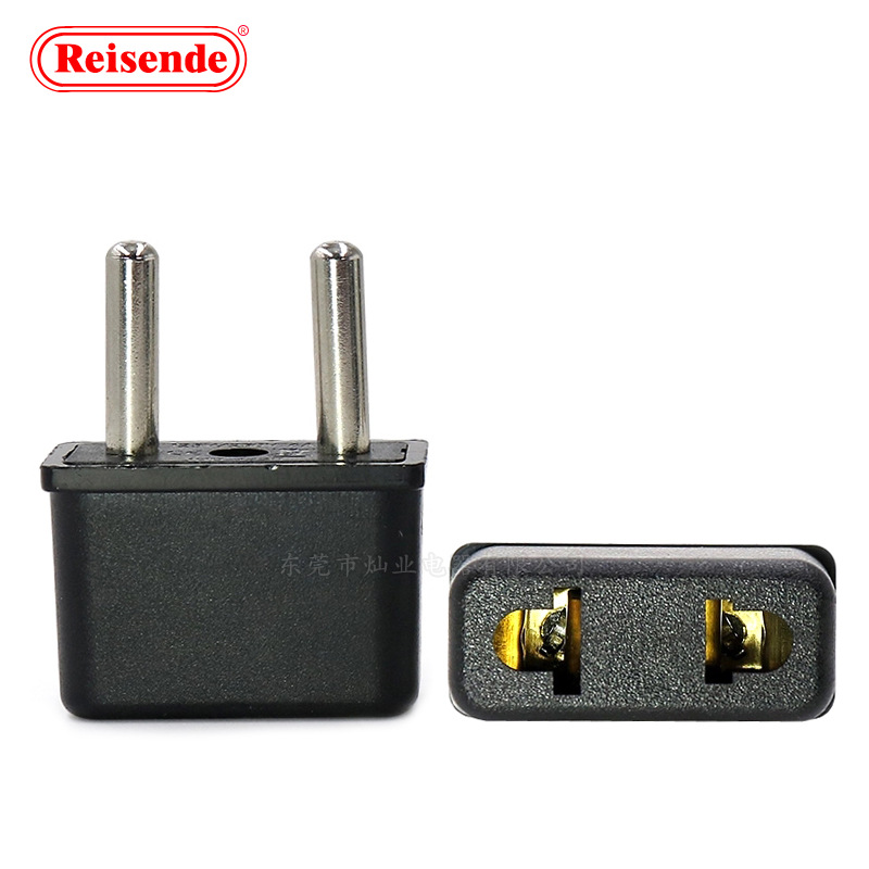 4.8mm 德规 韩规转接头 9620欧美式转欧式插头 欧规转美规插头