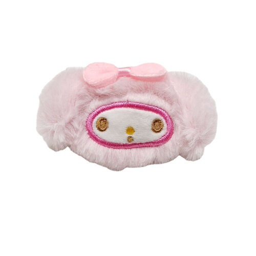 Cartoon Japanese plush doll, cute little white dog, pudding dog, Kuromi bag keychain, small doll pendant