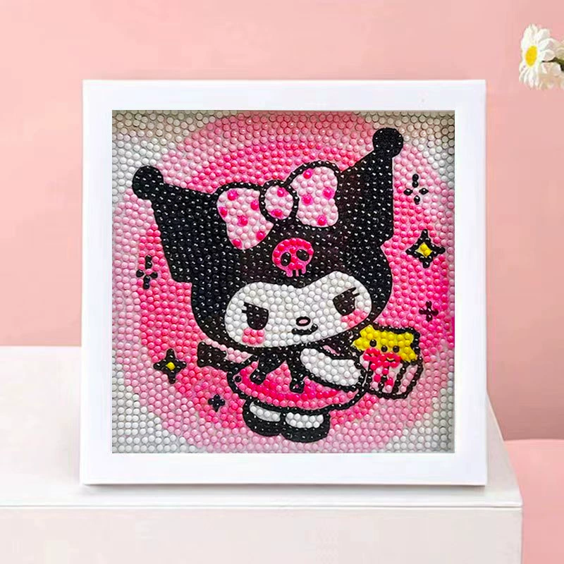 DIY-набор для алмазной мозаики 17×17 см, пластиковая рама, дизайн щенок, полный набор инструментов для кладки