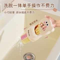卡通熊免手洗迷你小拖把家用卫生间清洁拖把可爱懒人桌面除污拖布