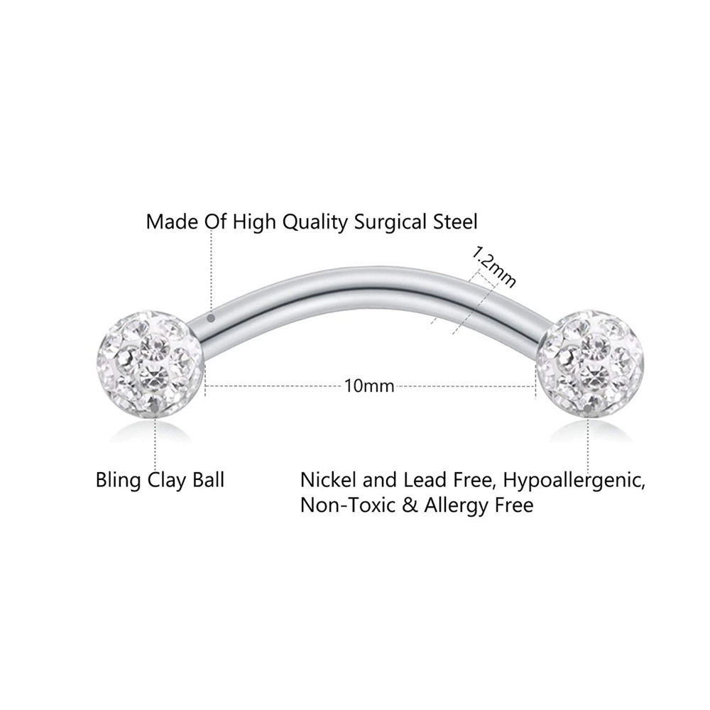 (Граница торговли), пирсинг из н stainless steel, набор, 5 штук, Amazon
