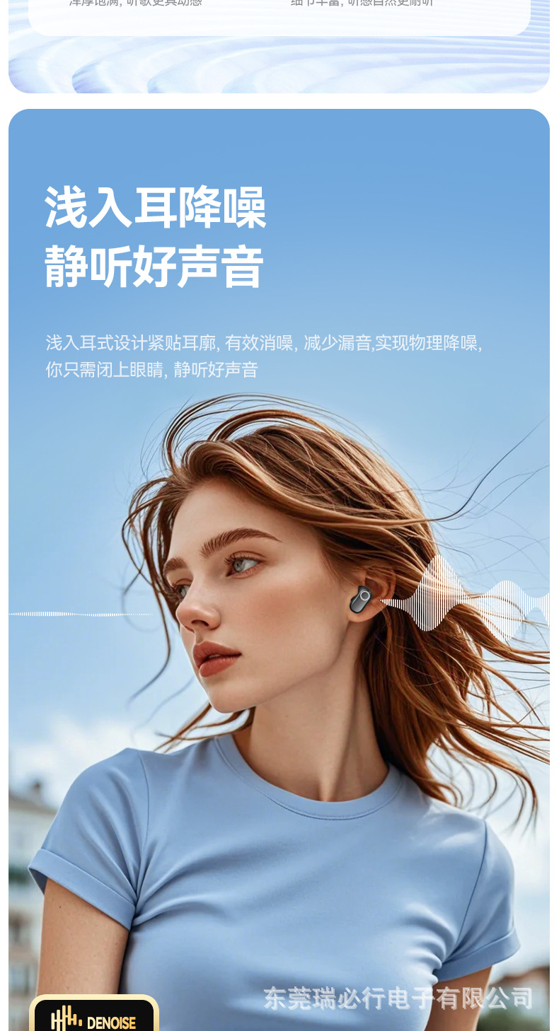 Amazon grenzüberschreitende Bluetooth-Kopfhörer Kurzbügel In-Ear hochwertige hochwertige Geräuschunterdrückung Kopfhörer elektrolytisch beschichtet digitales Display
