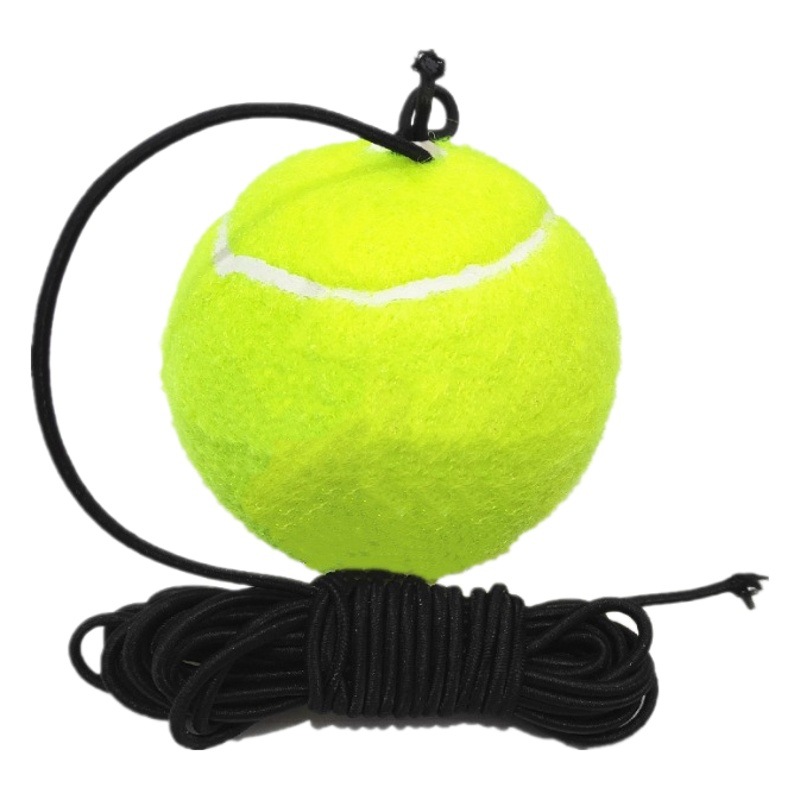 Tennis Elastic Rubber Band with String Single Rebound Training Novice Beginner Practice Ball Elastic Rope Elderly Swing