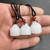 Seal white jade, pendant, bag decoration heart-shaped jade