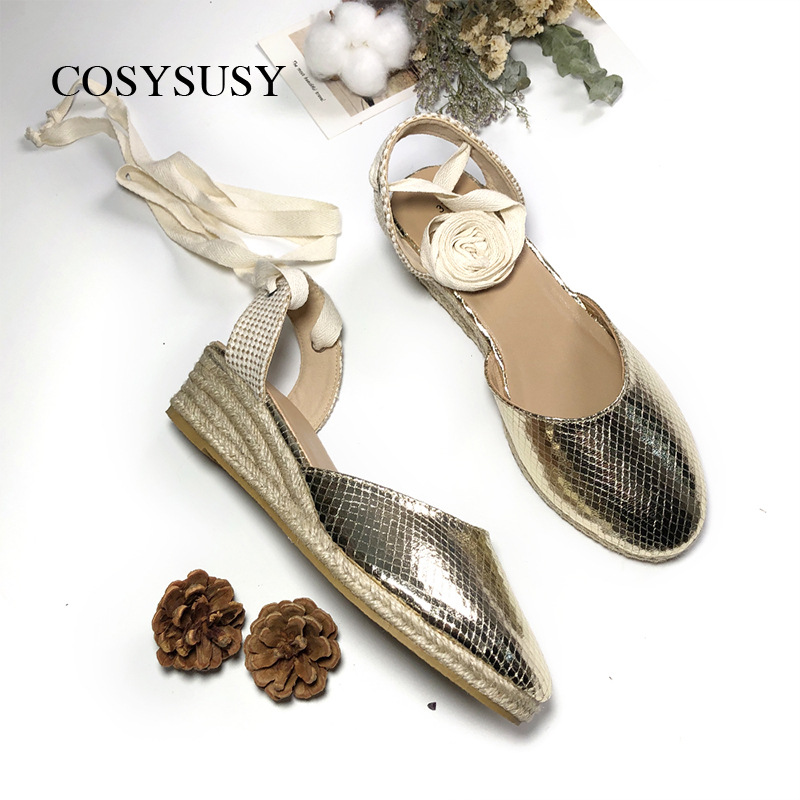 Wedge Sandals For Women With Open Back And Strappy Rope Design_voghion.com