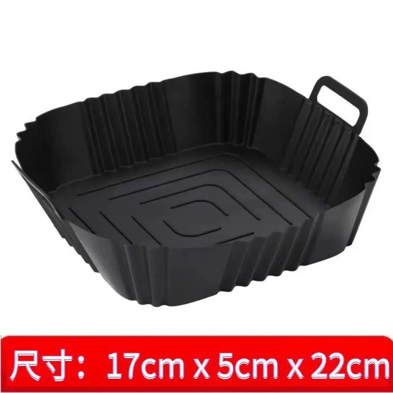 La almohadilla de freidora de aire de silicona transfronteriza se lava con agua, la almohadilla de barbacoa de la bandeja de hornear es fácil de limpiar y la bandeja del horno forrada resistente a altas temperaturas. image 29