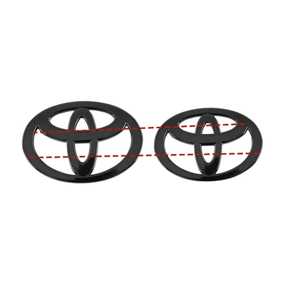 Other Automotive Exterior Supplies – Cover, Fog Light Eyebrow - abs-piano-black-front-and-rear-car-logos