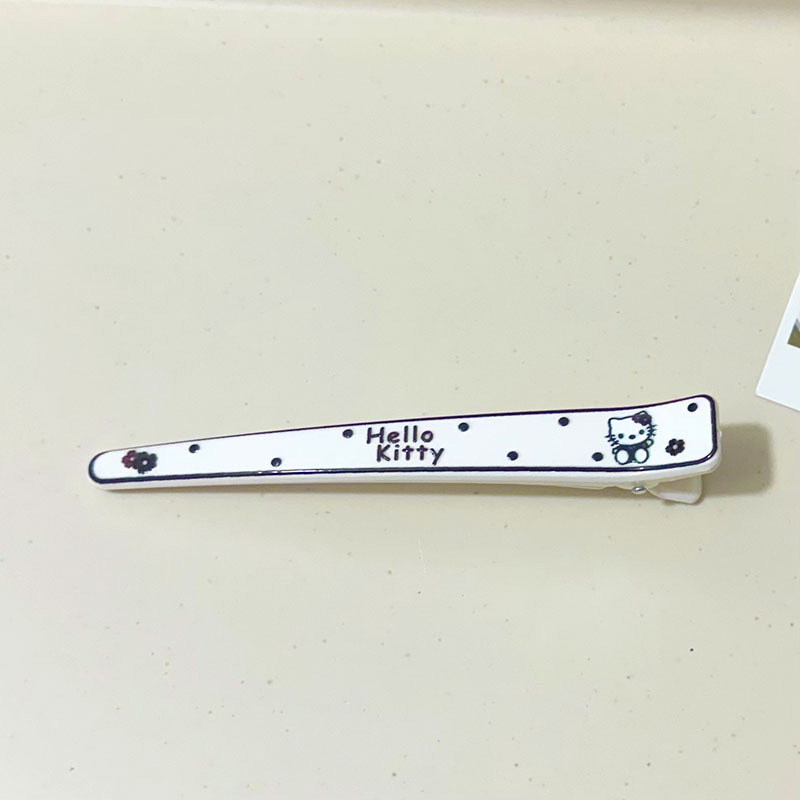 可爱卡通小猫咪发夹女侧边刘海鸭嘴无痕发夹头饰化妆卡通一字发卡|undefined
