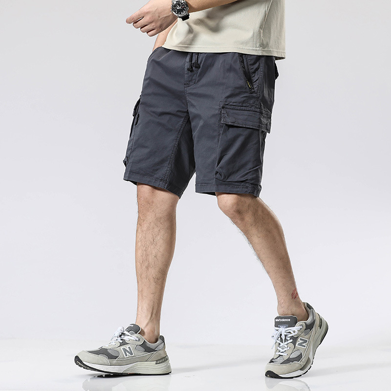 2026 Summer New Men's Cargo Shorts Casual Pants Sports Pants Trendy Straight-Leg Pants Wholesale