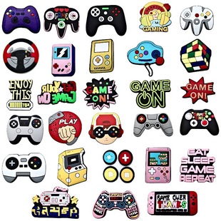 Cross-Border Wholesale Game Controller Clogs Shoe Charms Shoe Accessories Shoe Decoration Fasteners DIY Cartoon Accessories Batch