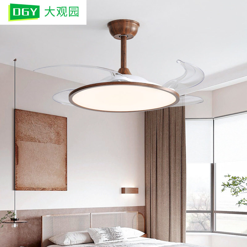 Invisible Fan Light New Minimalist Ultra-Thin Ceiling Fan Light for Living Room, Dining Room, Bedroom Integrated Fan Lighting Fixture L263