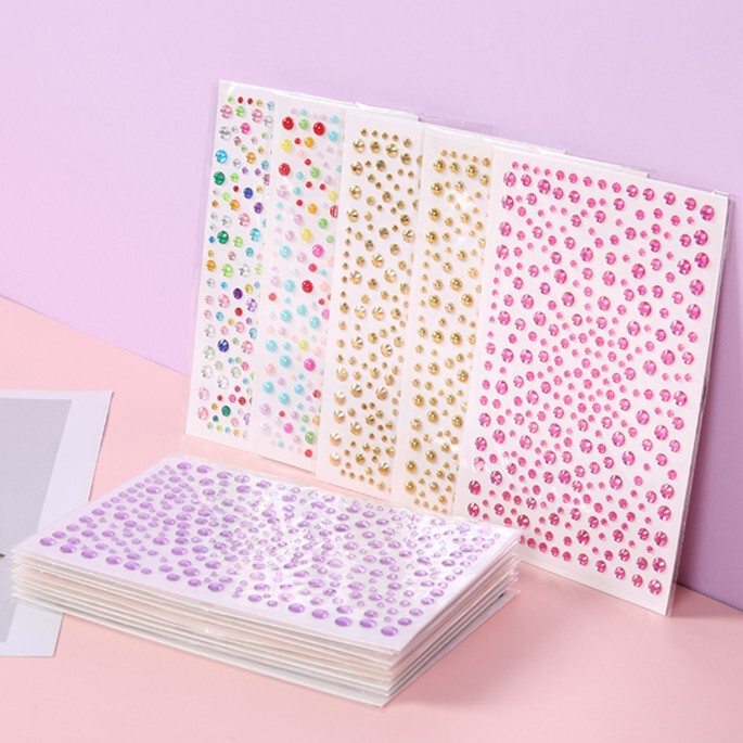 Cross-Border Popular Item: 325 Pieces of 3456mm Rhinestone Diamond Stickers, Beauty Face Stickers, Makeup Stickers, Rhinestone Face Stickers Cross-Border Popular Item: 325 Pieces of 3456mm Rhinestone Diamond Stickers, Beauty Face Stickers, Makeup Stickers, Rhinestone Face Stickers