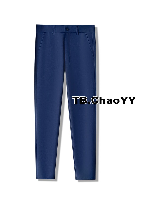 Small Western Pants Men's Nine-point Slim-fit Small Leg Casual Pants Men's High-grade Dape Black Non-ironing Suit Pants for Spring and Summer Small Western Pants Men's Nine-point Slim-fit Small Leg Casual Pants Men's High-grade Dape Black Non-ironing Suit Pants for Spring and Summer
