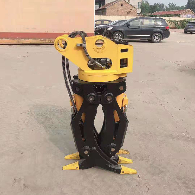 废料废钢液压抓钢机固定式液压抓木机设备挖掘机旋转是抓木机批发