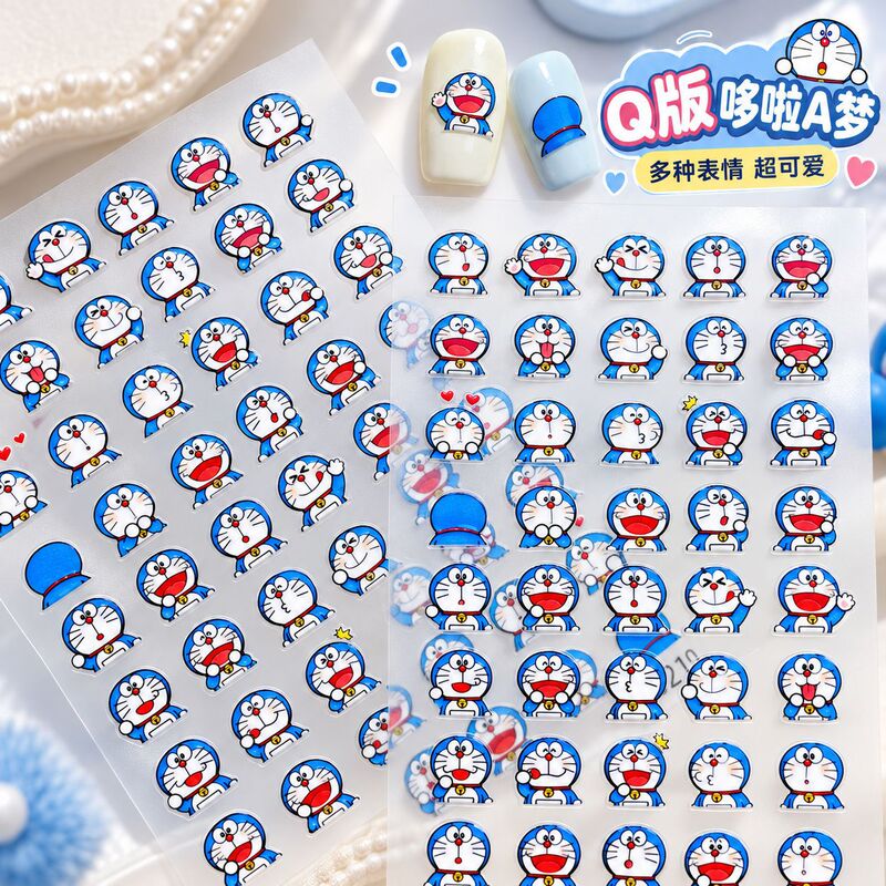 Doraemon cute planner decoration stickers DIY nail art waterproof Guka planner stickers desktop nail art stickers