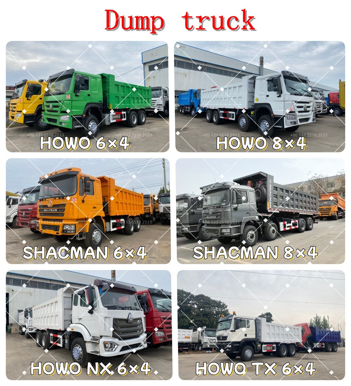 Howo Dump Truck 6*4 Howo 371 Horsepower Dump Truck Sinotruk Nx Haohan Dump Truck Export Certification