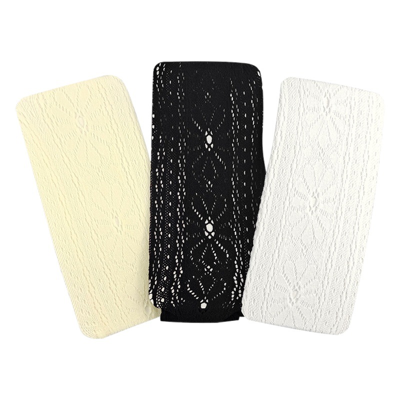 Calcetines de fondo fino de verano de las mujeres hueco red de pesca crisantemo ins moda dulce blanco y negro adelgazamiento todo partido pantimedias fabricantes lote