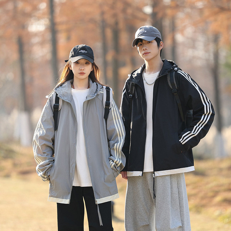 선스크린 의류 남성 여름 얇은 트렌디 브랜드 남성 느슨한 캐주얼 야외 스포츠 커플 스킨 의류 남성 선 스크린 의류