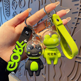 Мультяшный креативный космический брелок, трендовые модные ключи от машины, подвеска, небольшая сумка, лягушка