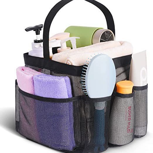 Переносная сумка-органайзер для пляжа GENS Handheld Beach Organizer Bag for Travel, Gym & Cosmetic Storage — Black, ручка переноски или двойные ручки
