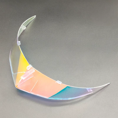 Wing Spoiler Electroplated Multi-Color: Dəbilqə (Kaska) aksesuarları - ttc-rear-wing-aurora-red