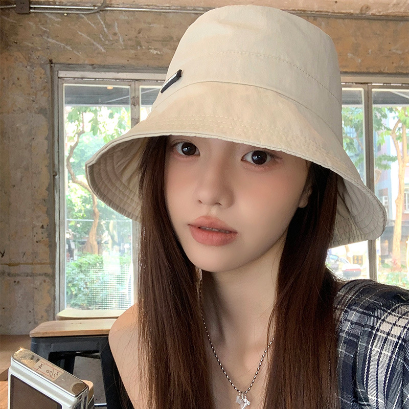 Japón al aire libre secado rápido sombrero de pescador de protección solar para mujeres primavera y verano 2025 nuevo ligero y delgado sombrero plegable de color sólido
