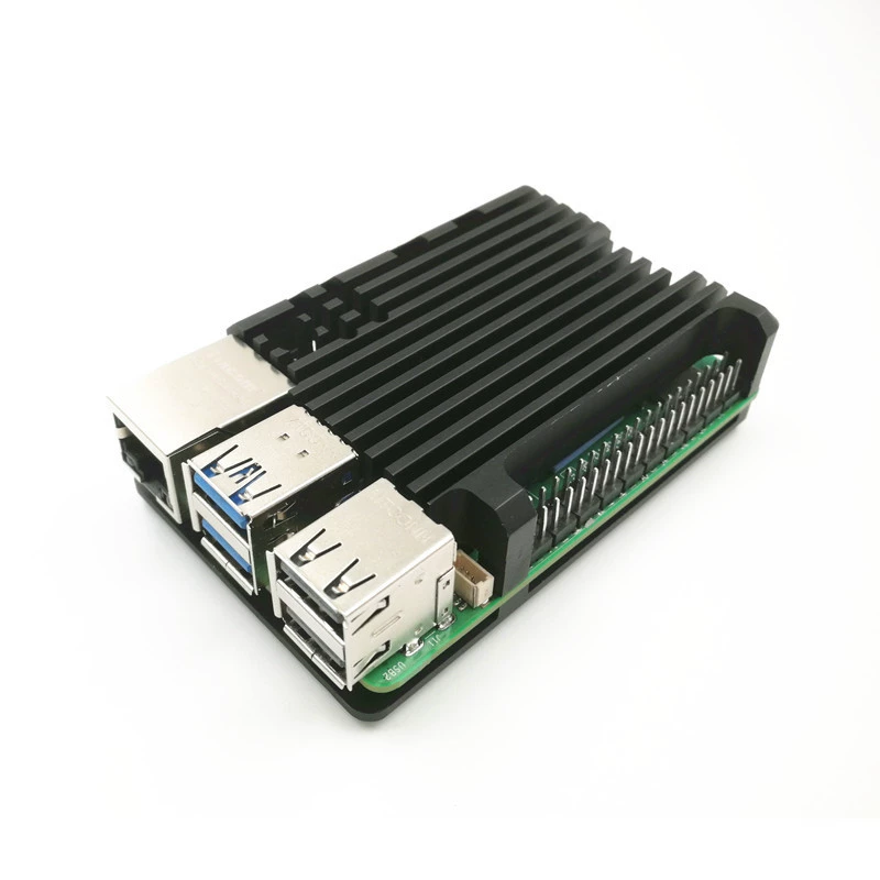Raspberry Pi shell Raspberry Pi 5th generation 5B heat dissipation shell Raspberry Pi 3rd generation 4B motherboard shell aluminum alloy