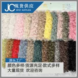 现货供应 大羊圈 大羊卷 羊卷毛 卷毛绒 圈圈绒  大泰迪 服装外套