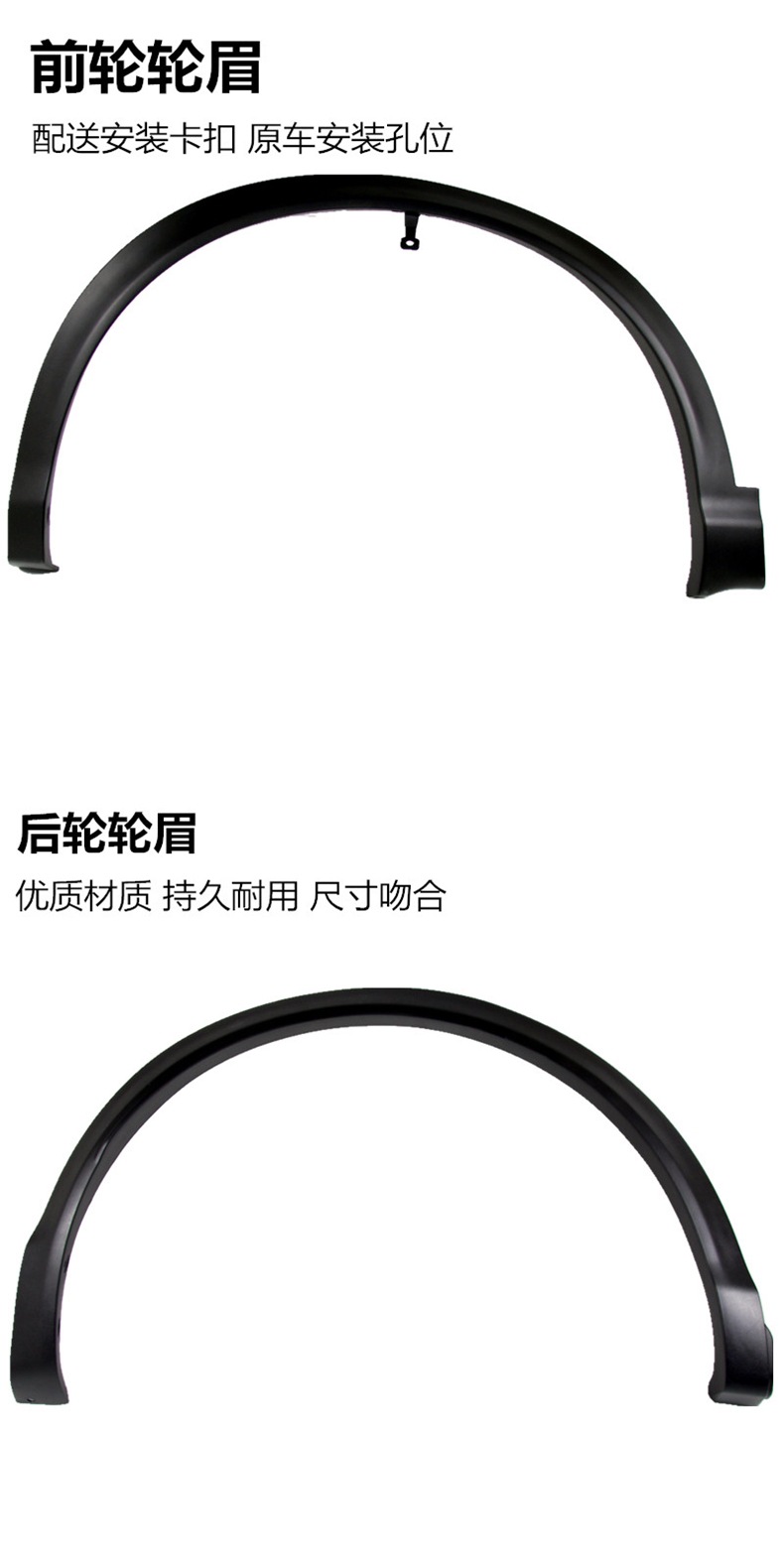 Suitable for 08-21 models of Nissan Qashqai, X-Trail, and Kicks, front left and rear right car wheel arch trim strip, anti-collision strip, decorative panel