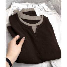 现货2025秋冬假两件秋衔接必入薄而显瘦闲适感拿捏针织衫女上衣