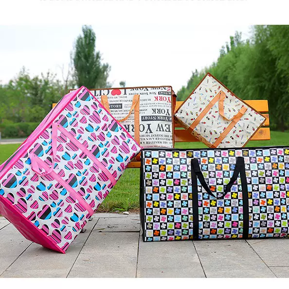 批发搬家袋行李袋棉被收纳袋防泼水无纺布加厚手提整理搬家打包袋