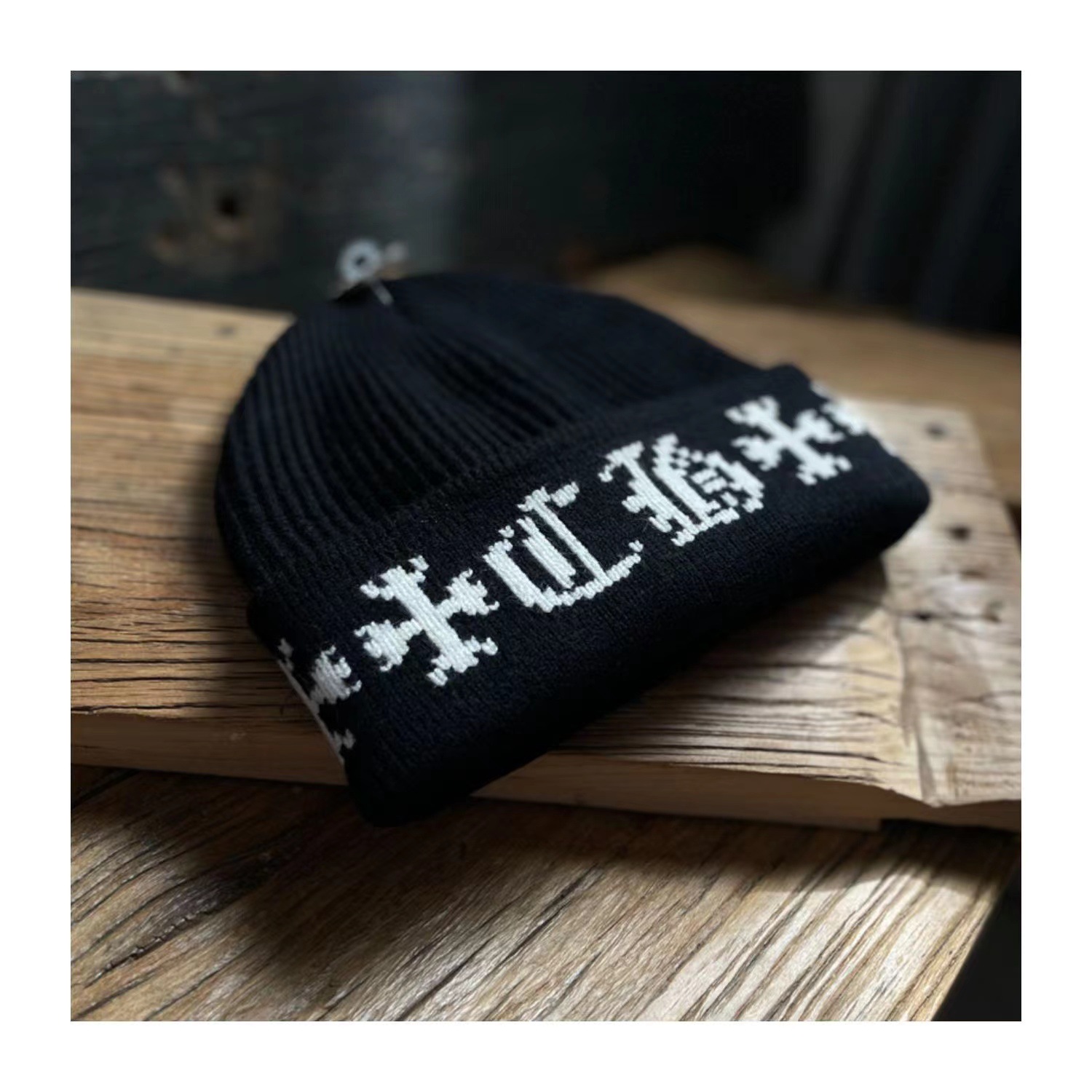 Unisex Hip-hop Retro Letter Eaveless Wool Cap display picture 2