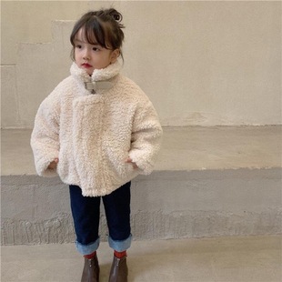 Boys and Girls Lamb Wool Outwears, Stylish and Thickeneded, Boys' Autumn and Winter Velvet Turtleneck Warm Baby Wool Sweaters, Korean Style