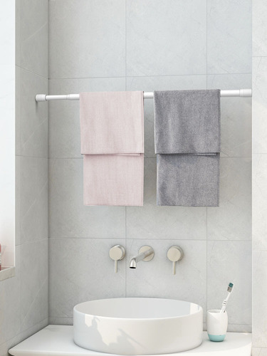 No punching bathroom towel rack bathroom cool towel pole shelf storage rack single pole hanging towel long pole single pole