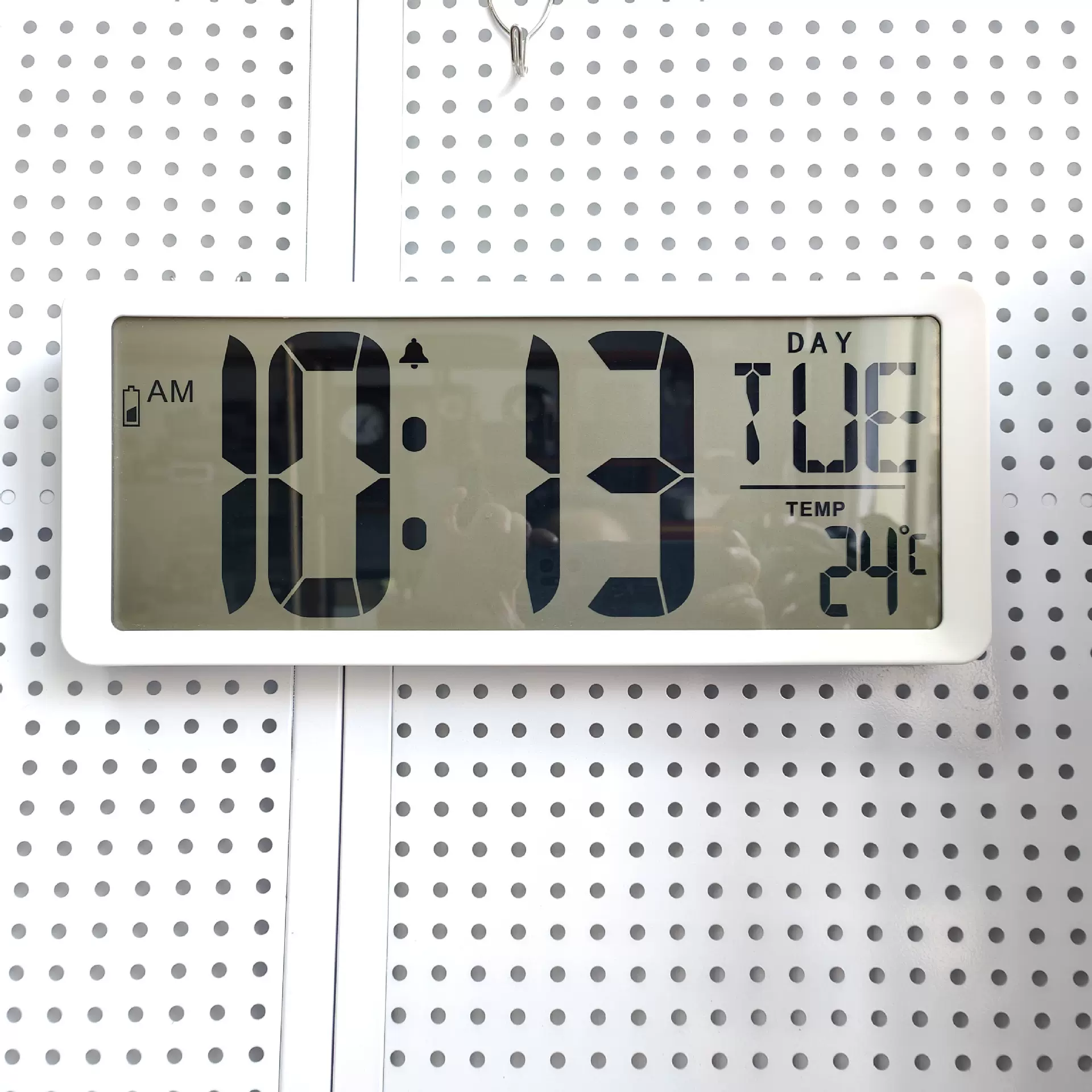 厂家直供座挂两用液晶显示温湿度星期日历数字电子超大屏成钟