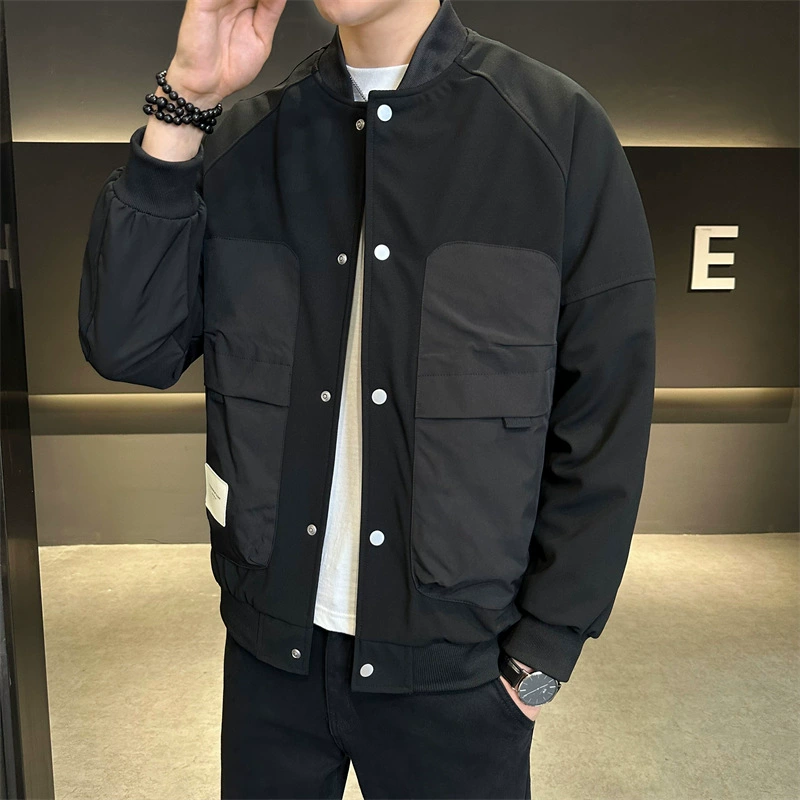 Мужская куртка 2024 Весна Новый Бейсбольный воротник Красивая рабочая одежда Молодежная куртка универсальный модный топ