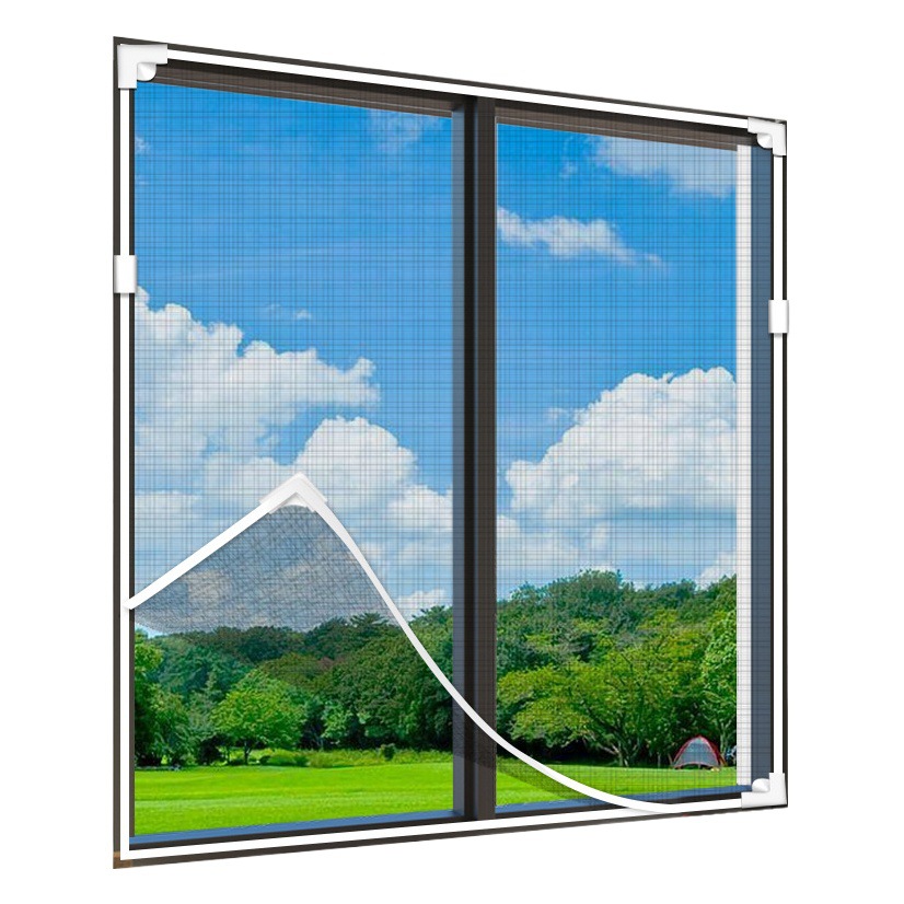 Succión magnética Red de diamante invisible anti-mosquito autoinstalado Ventana de pantalla Velcro simple imán doméstico cortina de arena ventana autoadhesiva