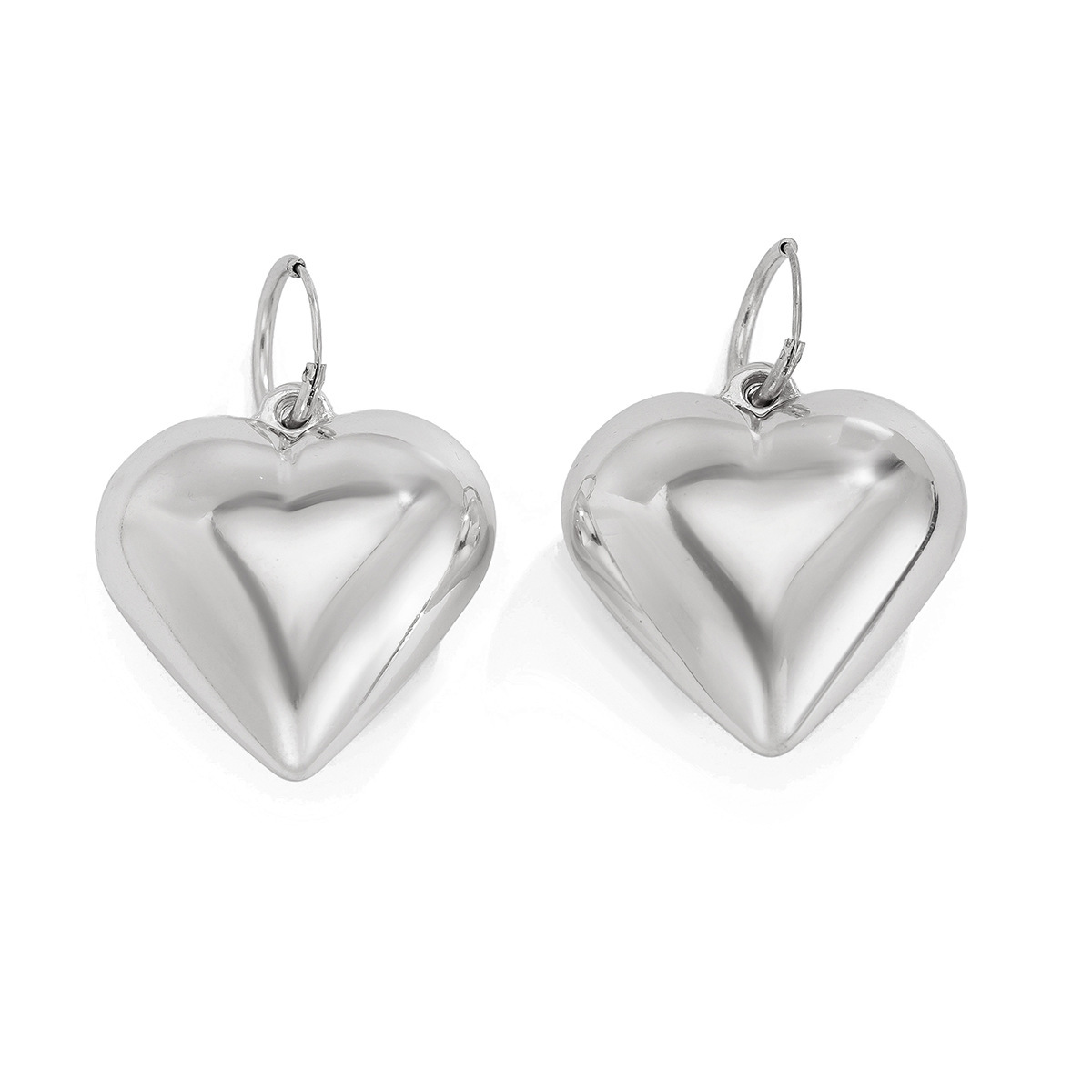 77g Weight Jewelry Set Classification 1 Piece, 1 Pair Quantity Banquet, Tea Party Occasion CCB Material Heart Shape Pattern Women's Gender Plating Design Simple Style Style Simple Style Heart Shape CCB Plating Women's Jewelry Set 5