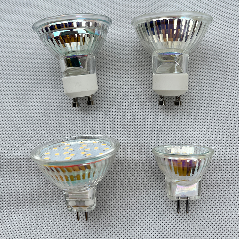 GU10射灯led灯杯玻璃壳MR16灯泡mr11小杯筒灯灯芯家用220V低压12V