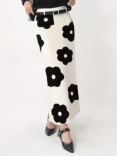Y 62022 Elegant Black White Skirt �ڰװ���ȹ �羳ŷ��