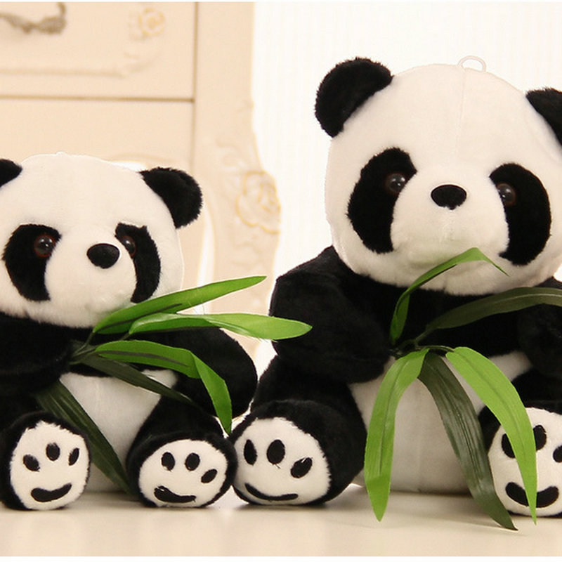 Panda muñeca de peluche juguete nacional tesoro simulación pequeña panda muñeca pequeño tamaño colgante Ragdoll niños regalo de cumpleaños