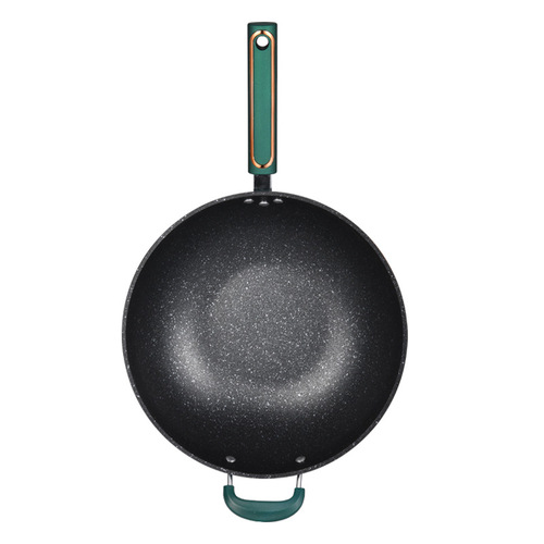 Manufacturer wholesales new wok, household medical stone non-stick wok, non-stick wok, wok, iron wok gift one piece dropshipping