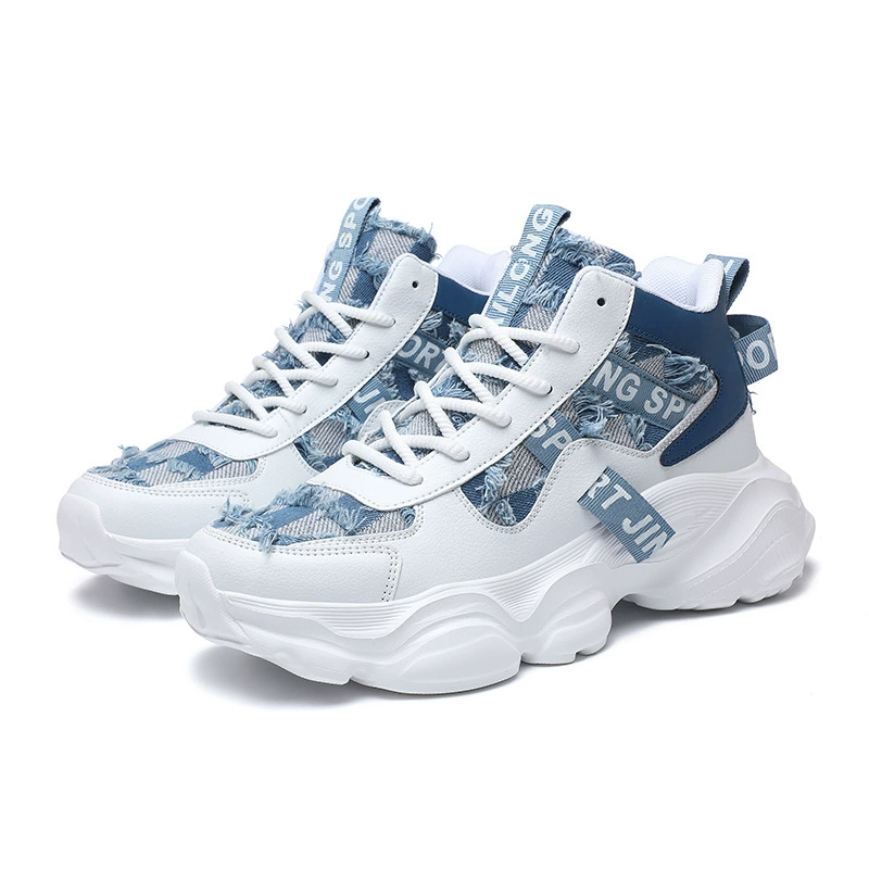 Обувь папы с толстой подошвой мужская весна 2025 новая мода дикие виды спорта повседневная модная обувь для увеличения обуви