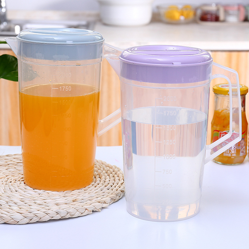 hervidor de agua fría resistente al calor a alta temperatura a prueba de explosiones tienda de té de leche doméstica con escala de cubierta botella de agua de gran capacidad taza de té hervidor de agua fría image 2