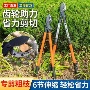 修枝剪粗枝剪大白剪高枝剪齿轮助力伸缩树枝剪果树园艺剪工厂直销-阿里巴巴