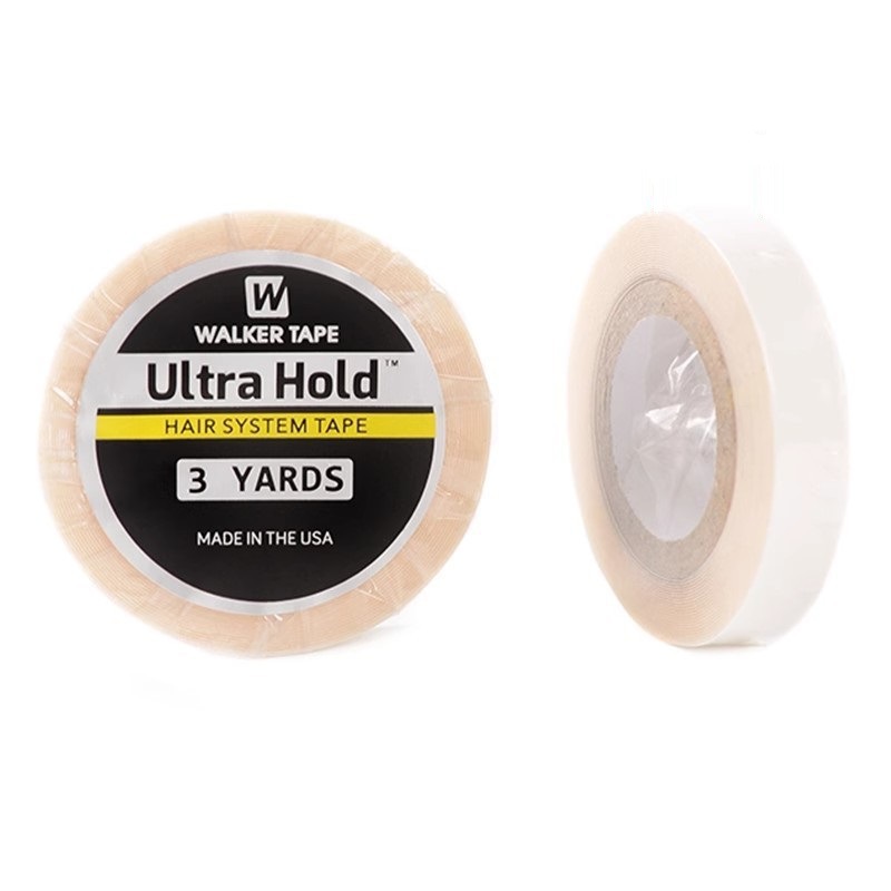 Cintas adhesivas de peluca en stock, pegamento especial para pelucas de pegamento azul, extensión de cabello, cinta frontal de peluca de encaje